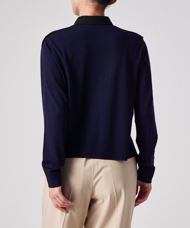 Paul Smith バイカラー シャツコンビ ニット ブラック