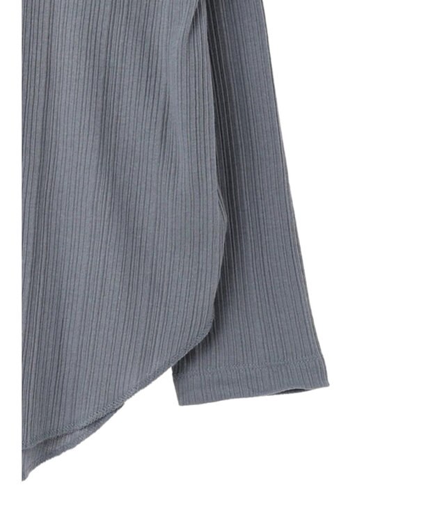 earth music&ecology コットンシアークルーネックプルオーバー Sax