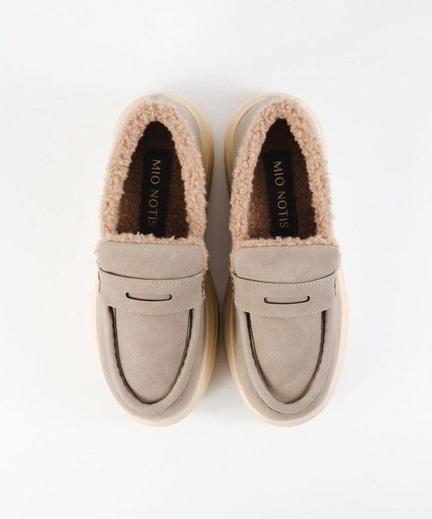 BONTRE 【MIONOTIS/ミオノティス】ムートンモカローファー/40912 グレー