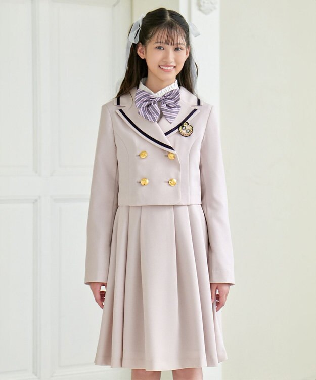 ANY KIDS 【5点セット】ジャケット＋ジャンパースカートセット ピンクベージュ