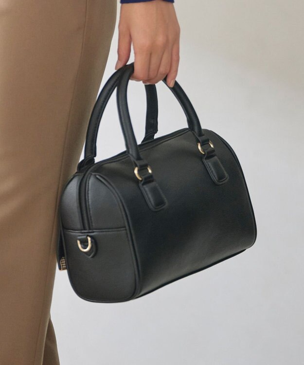 ANY SIS 【2WAY】カラーミニボストン バッグ ブラック