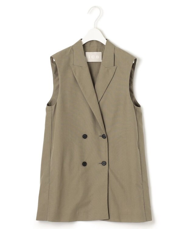 ICB 【洗える】 UnleashLite ジレ オリーブ系