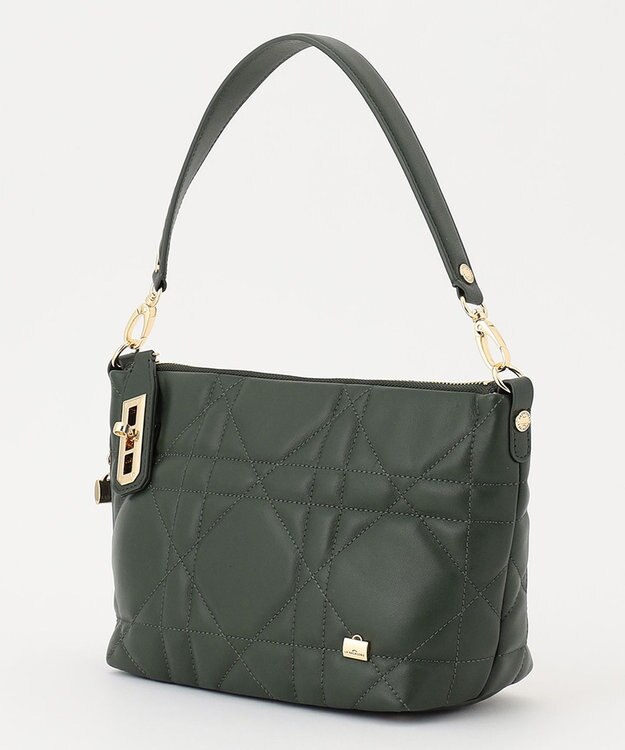 LA BAGAGERIE シープキルティング　2WAYショルダー ダークグリーン