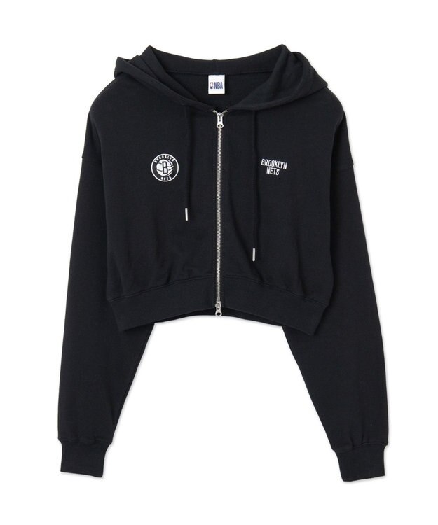 WEGO 別注NBAショートWZIPパーカー ブラック