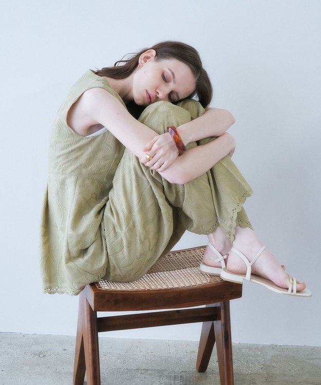 YECCA VECCA マーブルバングル Brown