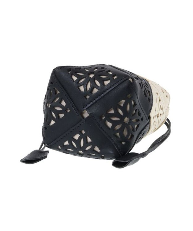 genten 【WEB限定カラー】サステナブルカットワーク ポシェット ネイビー