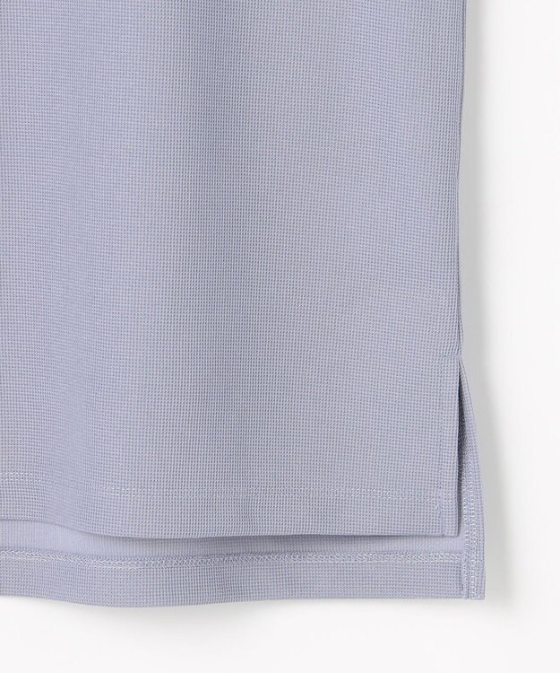 ANY コンフォータブル袖タックブラウス ライトブルー