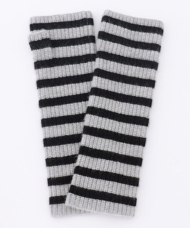 23区 ピュアカシミヤ アーム ウォーマー ライトグレー系1