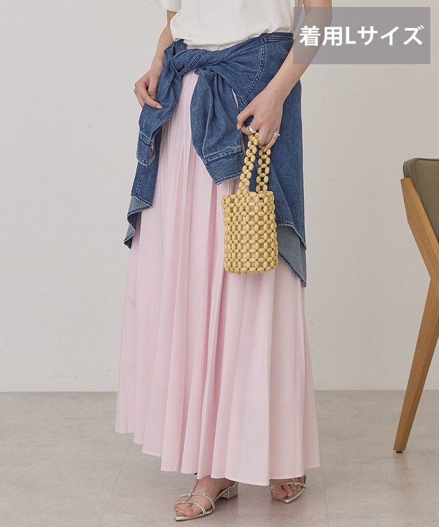 AMERICAN HOLIC 【選べる丈】シアープリーツスカート Light Pink