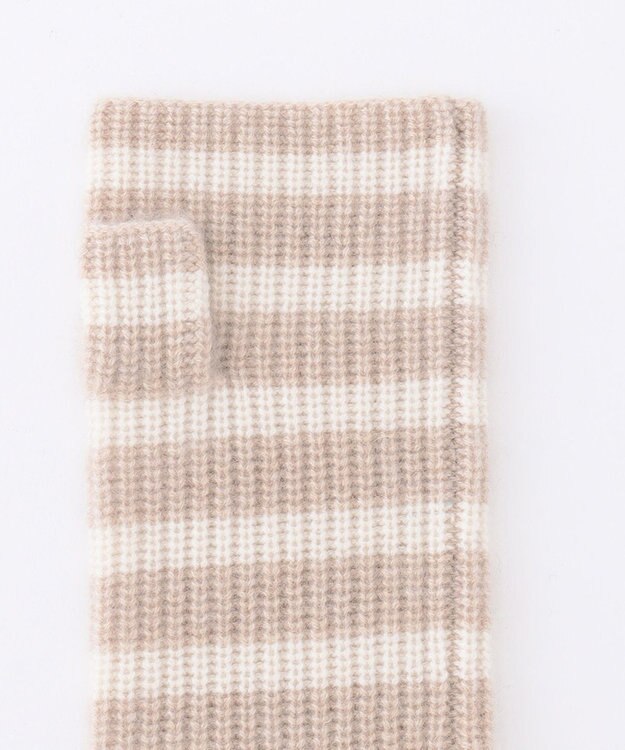 23区 ピュアカシミヤ アーム ウォーマー ベージュ系1