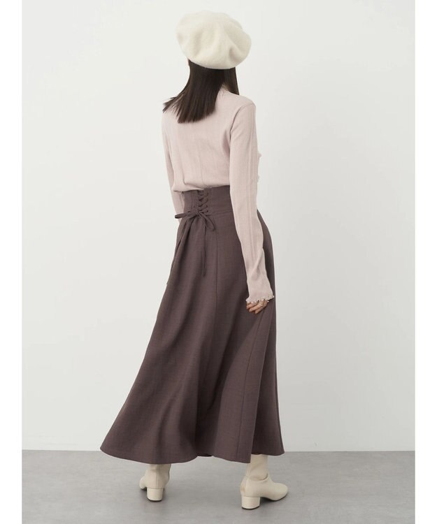 earth music&ecology コットンシアータートルネックプルオーバー Beige