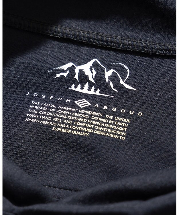 JOSEPH ABBOUD MOUNTAIN 【CREA掲載・接触冷感性/速乾性/放湿性/男女兼用】ICE PACKリバー天竺パーカー ネイビー系