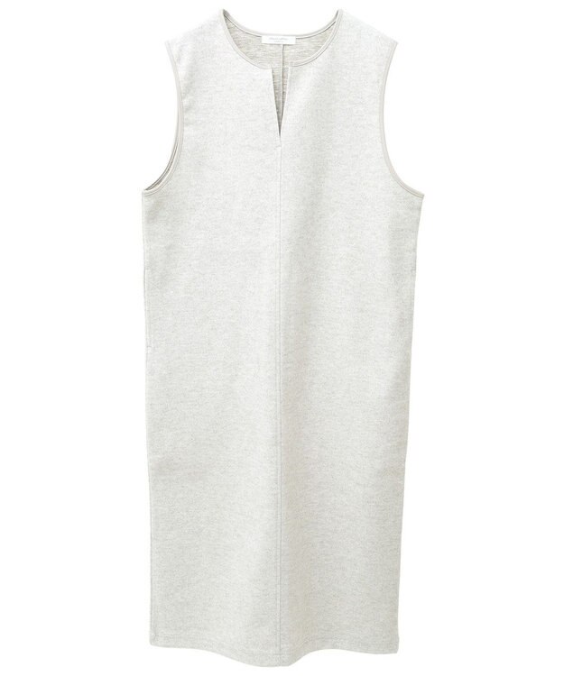 Green Parks 圧縮ポンチ合皮パイピングジャンスカ Ivory