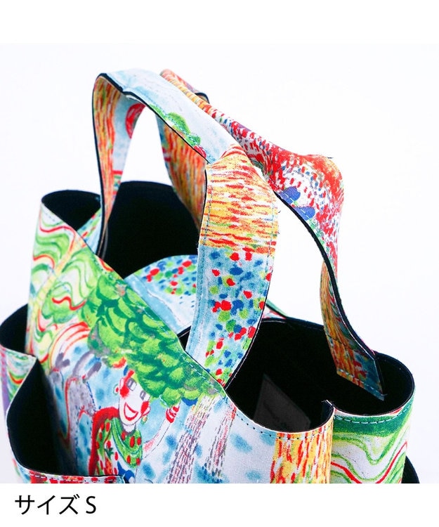 tsumori chisato CARRY カットオブツールバッグS　ハッピースタッフ　トートバッグ ブラック