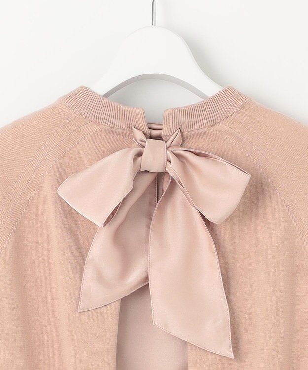 自由区 【カトリエムブーケ】Detail du ruban リボンディティールプルオーバー ライトローズ