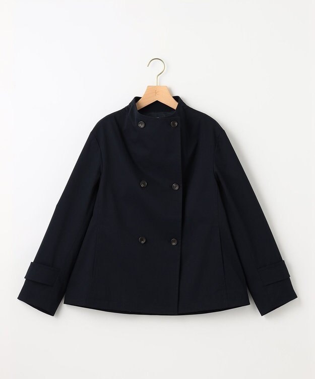 組曲 ショートライトトレンチ ジャケット ネイビー系