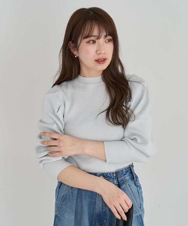 Green Parks ・ｓｗｉｎｇ　ｂｙ　ラメニットパワーショルダー Off White