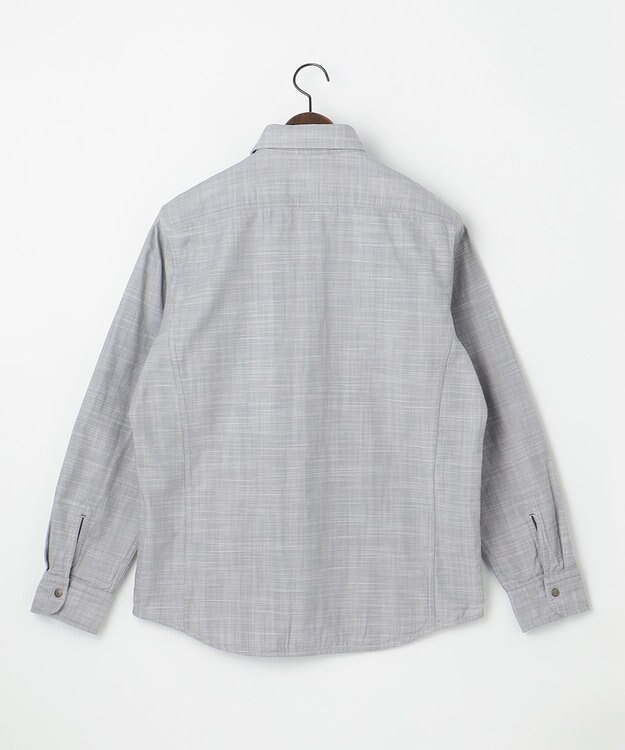 JOSEPH ABBOUD 【人気！1枚で2通りの着こなし】定番 リバーシブルシャツ ライトグレー系