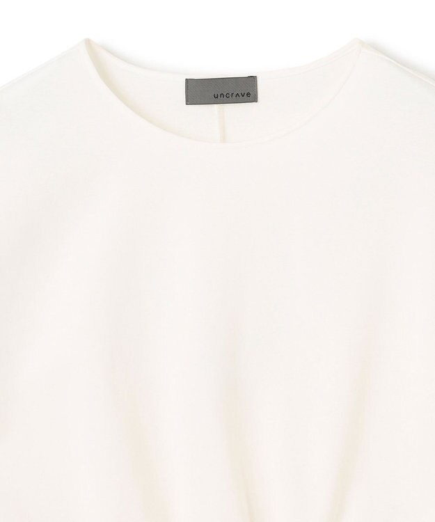 uncrave ダブルフェイスジャージー ドルマンスリーブリブトップス オフ