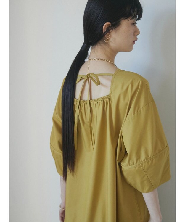 Green Parks ａ．ボリューム切り替えワンピース Black