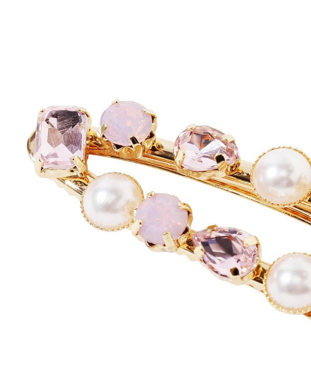 Maison de FLEUR メタルビジュークリップ Light Pink