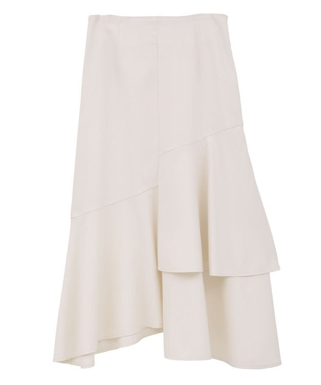 earth music&ecology ティアードイレヘムスカート Ivory