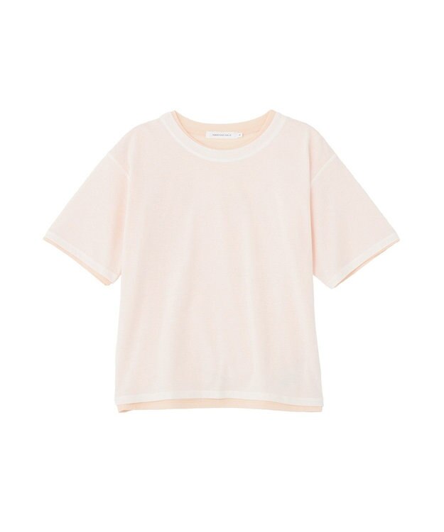 AMERICAN HOLIC 【2点セット】レイヤードシアーTシャツ Off White