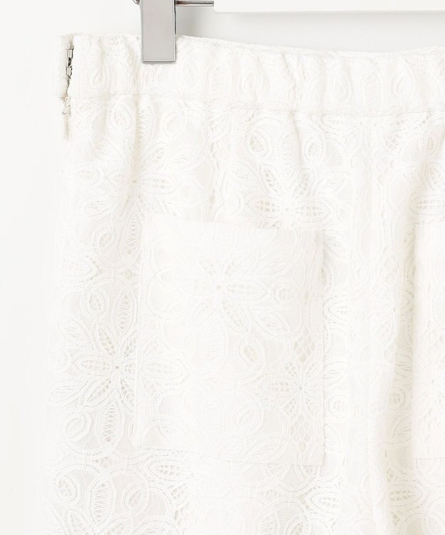 自由区 【カタログ掲載・洗える】フラワータイルレース パンツ オフホワイト