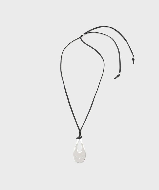 GRACE CONTINENTAL ロゴプレートネックレス ブラック