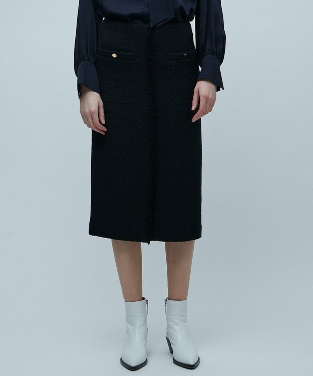 BEIGE， CAMBON / ツイードスカート Navy