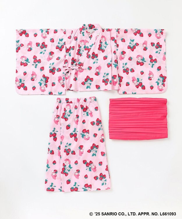 ANY KIDS 【any FAM×サンリオキャラクターズ】2WAY 浴衣セット マイメロディ×イチゴ