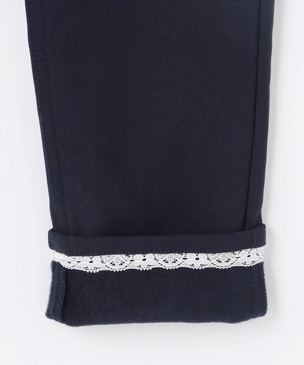 ANY KIDS 7days 裏起毛ガーリーパンツ ネイビー