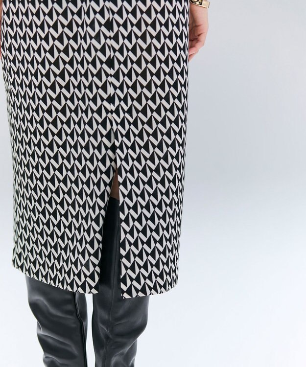 BEIGE， 【洗える】MODESTO / ジャージーストレッチカシュクールドレス Monotone