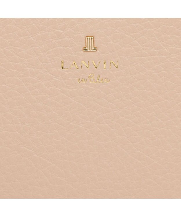 LANVIN en Bleu メラニー キーリング付きマルチケース ピンクベージュ
