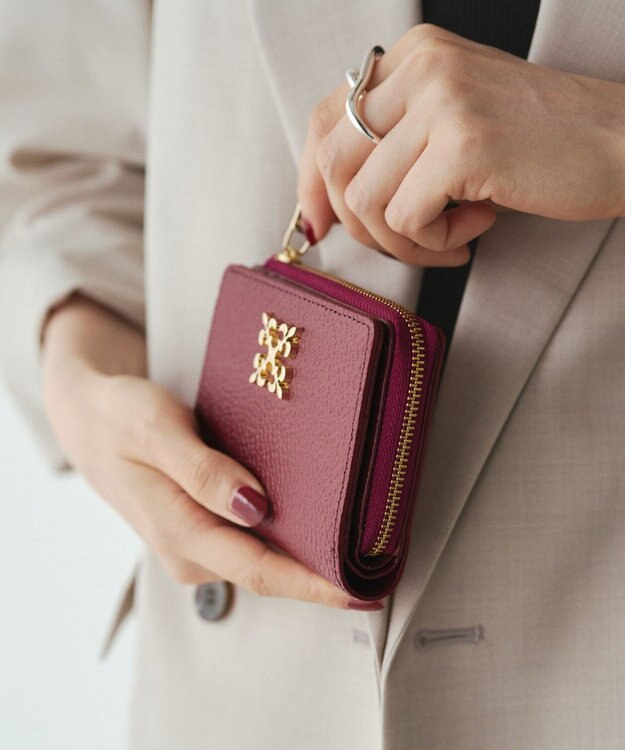 russet ＜お財布人気NO.1＞モノグラムプレートハーフウォレット(SO-376) Bordeaux