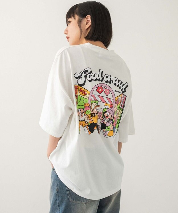 WEGO 【ユニセックス着用ITEM/MLサイズ展開】別注NEWJACKグラフィックT（SS） ホワイト