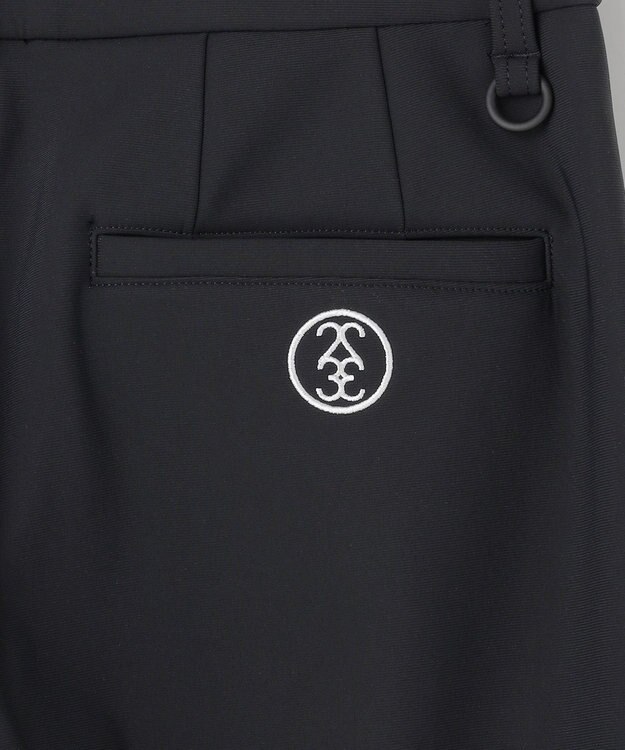 23区GOLF 【WOMEN】トリコットボンディングテーパードパンツ ブラック系