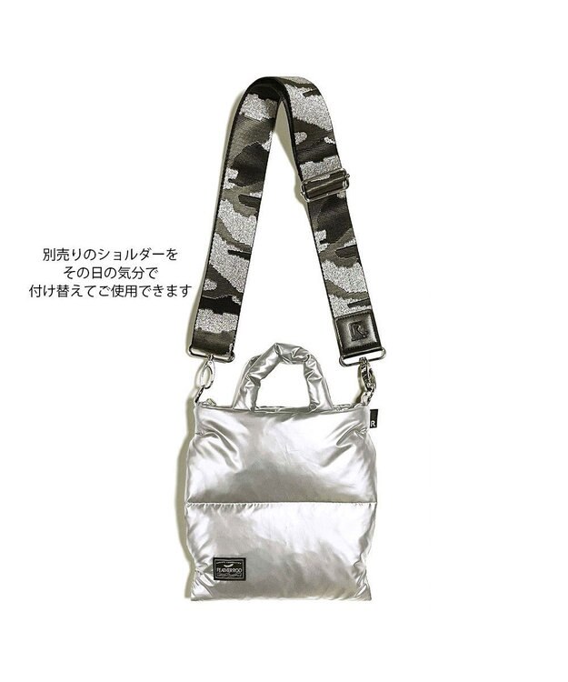 ROOTOTE 1476【取外し可能ショルダー付き】LT.サコッシュ.フェザー.カラー-B2 01：ダークシルバー