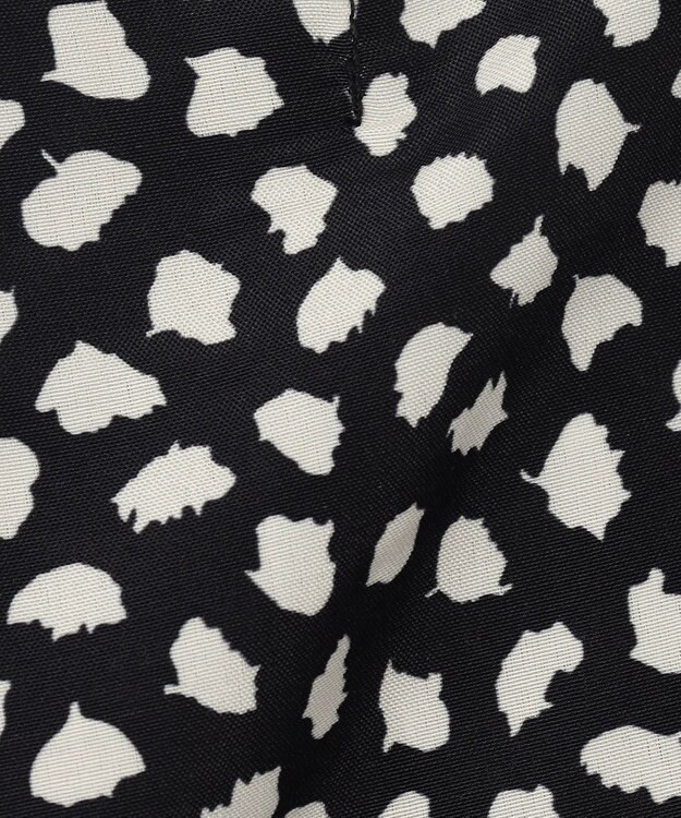 ANY スクエアプリントシャツ ブラックベース×アニマル柄