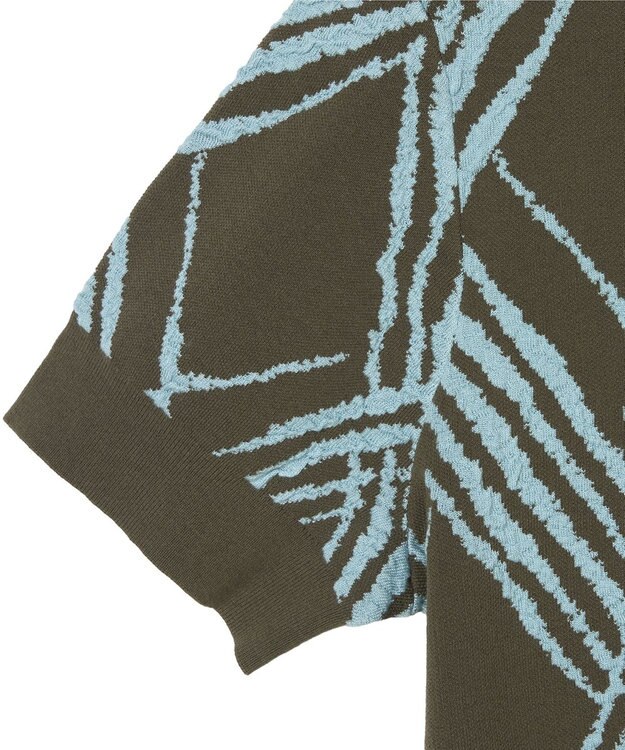 JOSEPH チェックニット　カーディガン Palm Leaf/Chambray