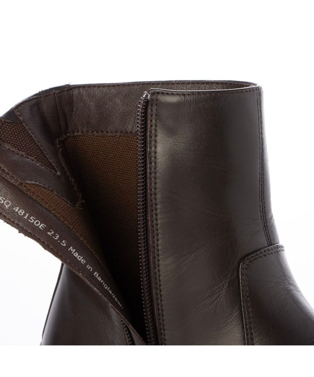 ing <ing>【WEB限定】ボリュームソールラウンドショートブーツ ダークブラウン