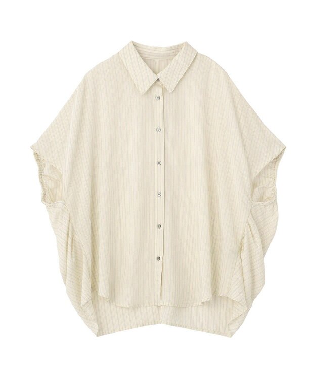 YECCA VECCA ストライプ柄シャツ Ivory