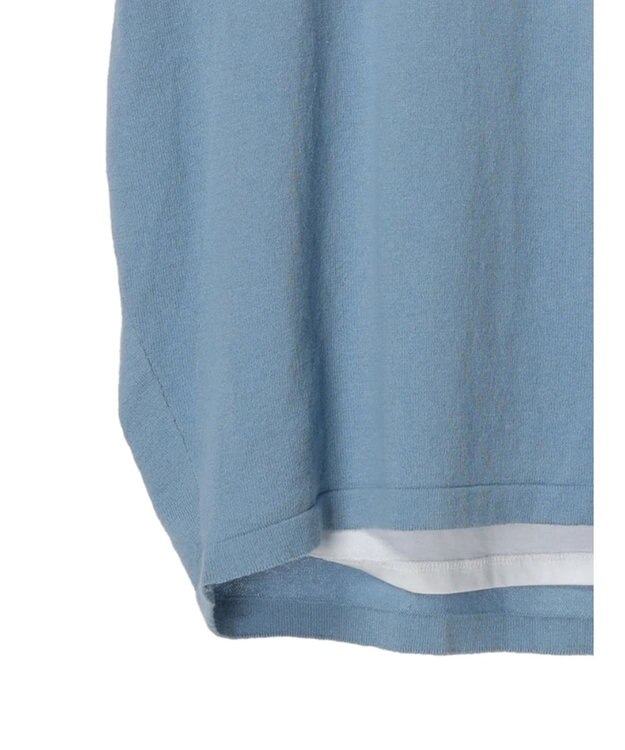 CRAFT STANDARD BOUTIQUE ＳＥＴ　カットプルオーバー＋ニットベスト Sax