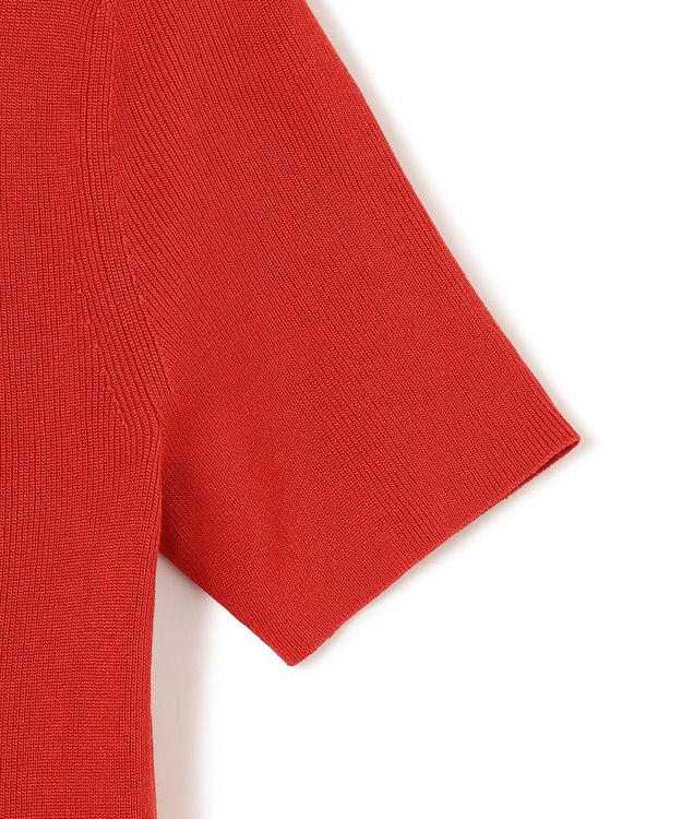 JOSEPH サテニーリブ　ニットTEE Crimson