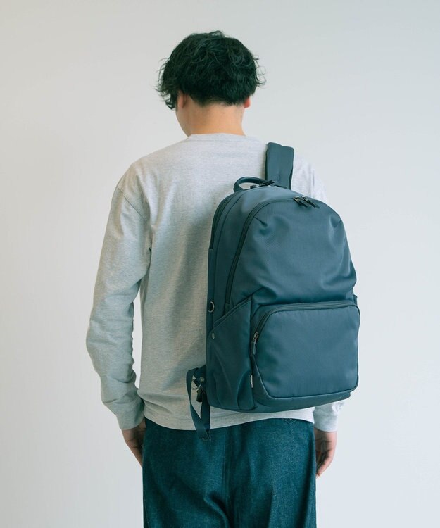 ACE BAGS & LUGGAGE W&.Day/Night ポッケスアプト ラウンドリュック B4サイズ 15.6インチPC収納 20222 ダブルアンドデイナイト ブルーグレー