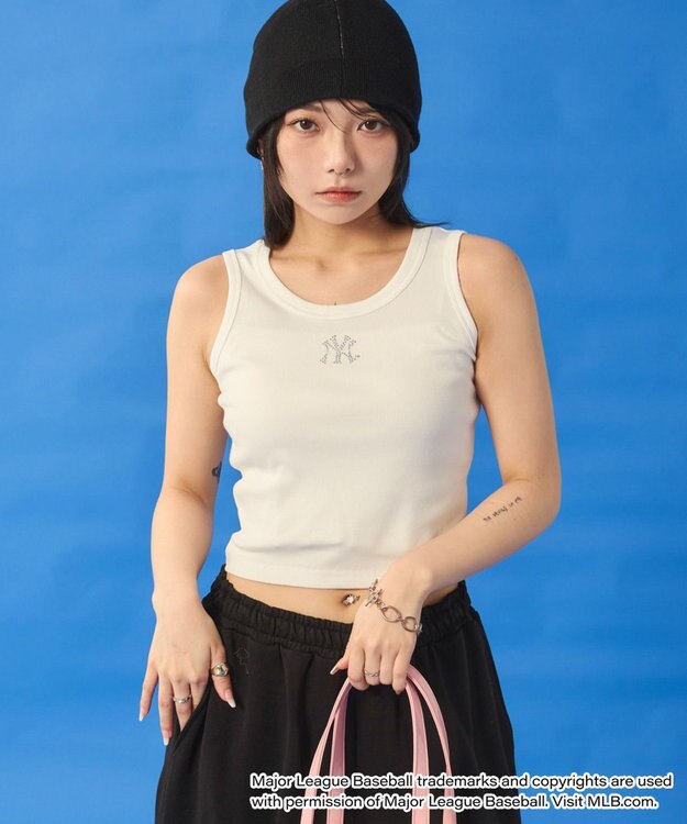 WEGO 別注MLBラインストーンタンク 柄2