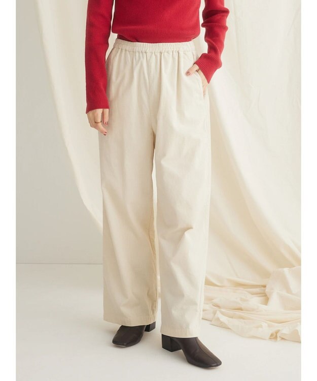 CRAFT STANDARD BOUTIQUE コーデュロイリラックスパンツ Ivory