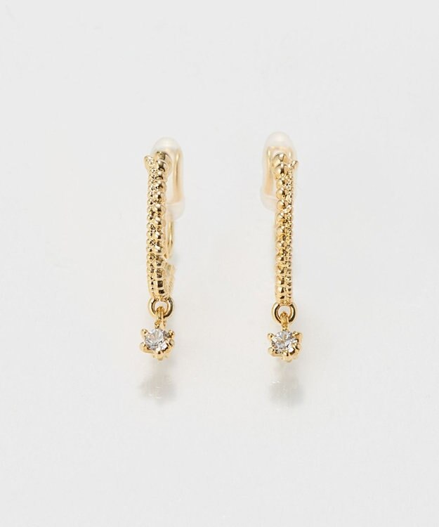 Phoebe 〈痛くないシリーズ/金属アレルギー対応〉ミルキースパークライトフィットイヤリング/ニッケルフリー/星 ゴールド