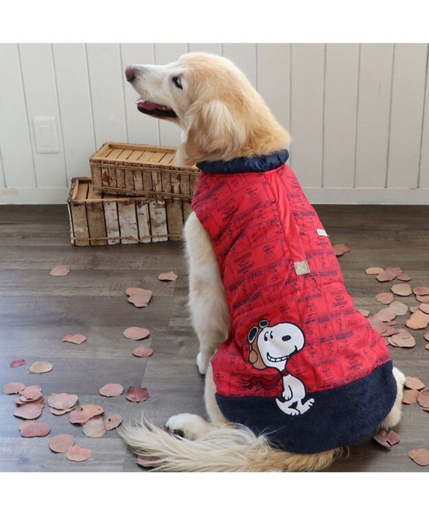 PET PARADISE スヌーピー エアベスト フライングエース 《レッド》 中型犬 大型犬  レッド
