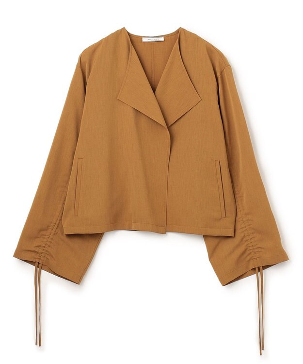 BEIGE， ZINNIA / ノーカラーブルゾン Ocre